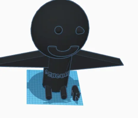 Nhân vật chim cánh cụt dễ thương cho trang trí cá nhân