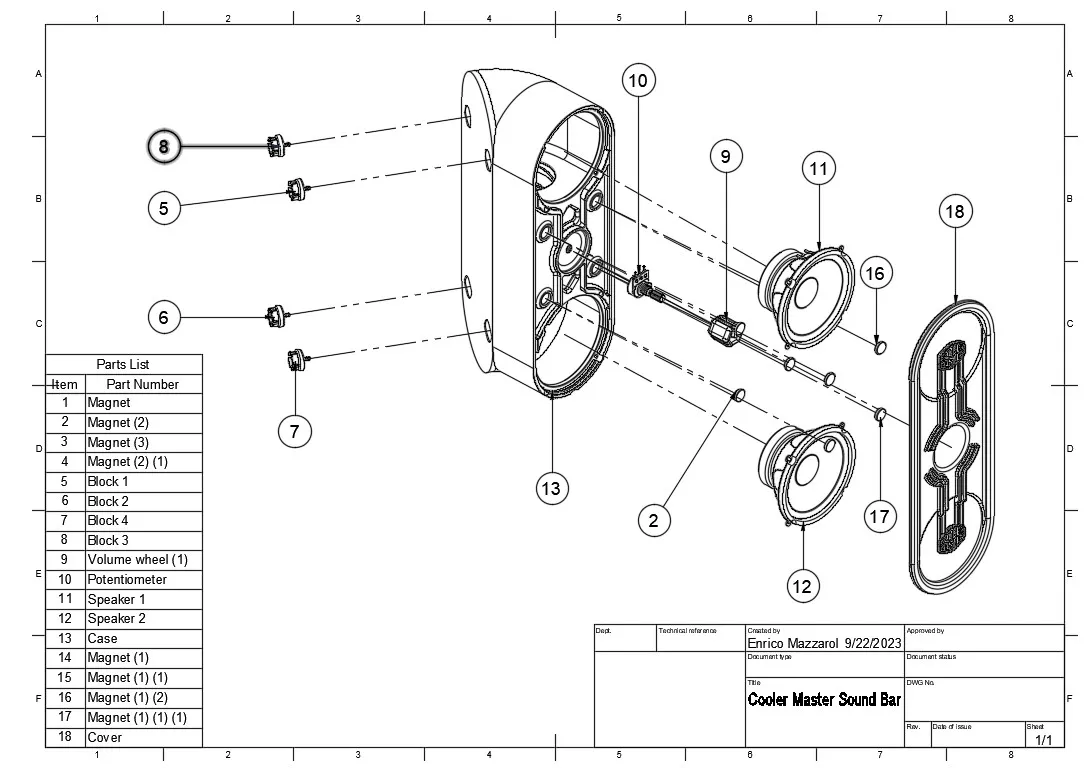 Bar âm thanh gắn trên thùng máy Cooler Master QUBE 500