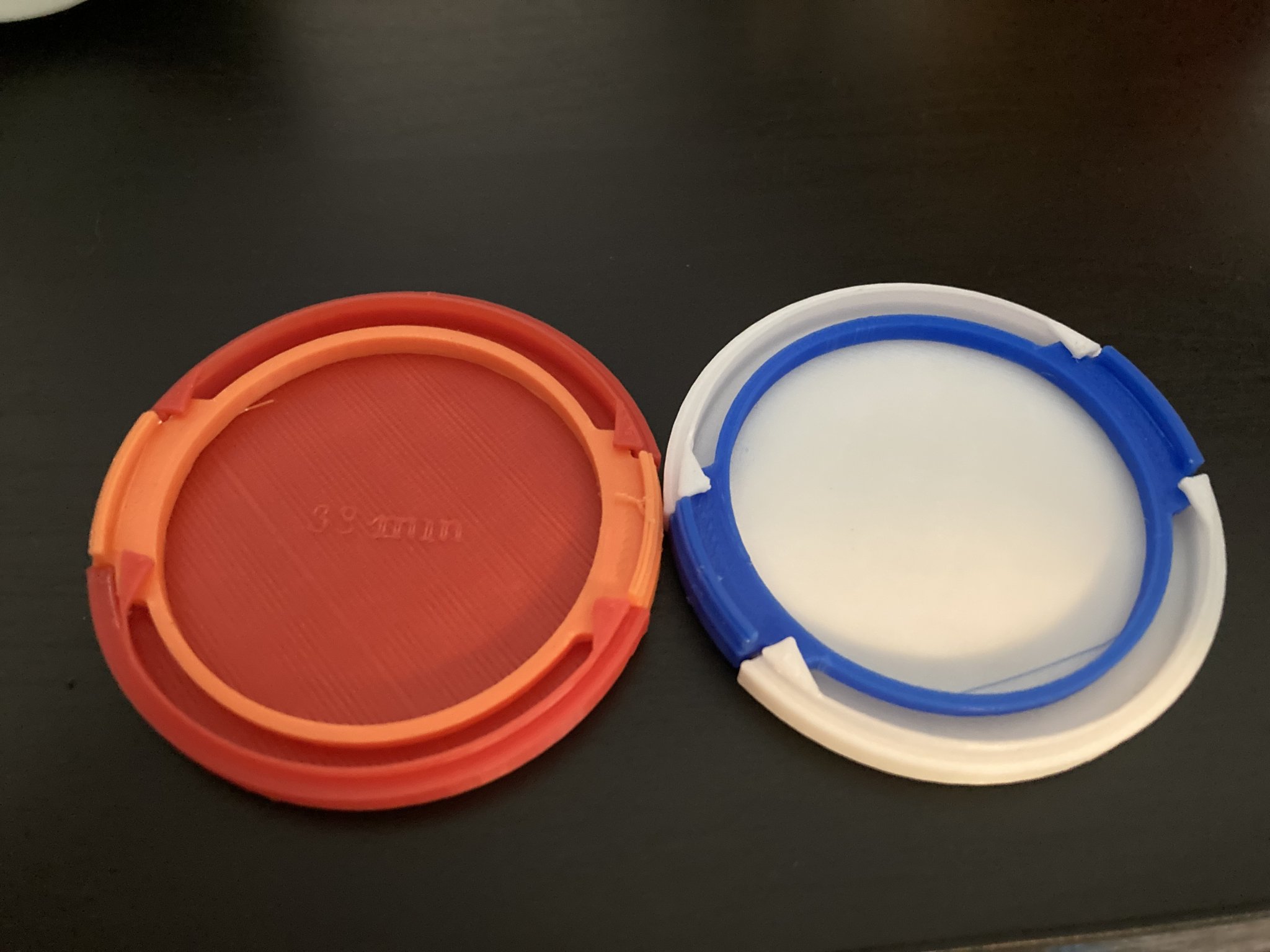 Nắp ống kính máy ảnh 58mm có thể in 3D