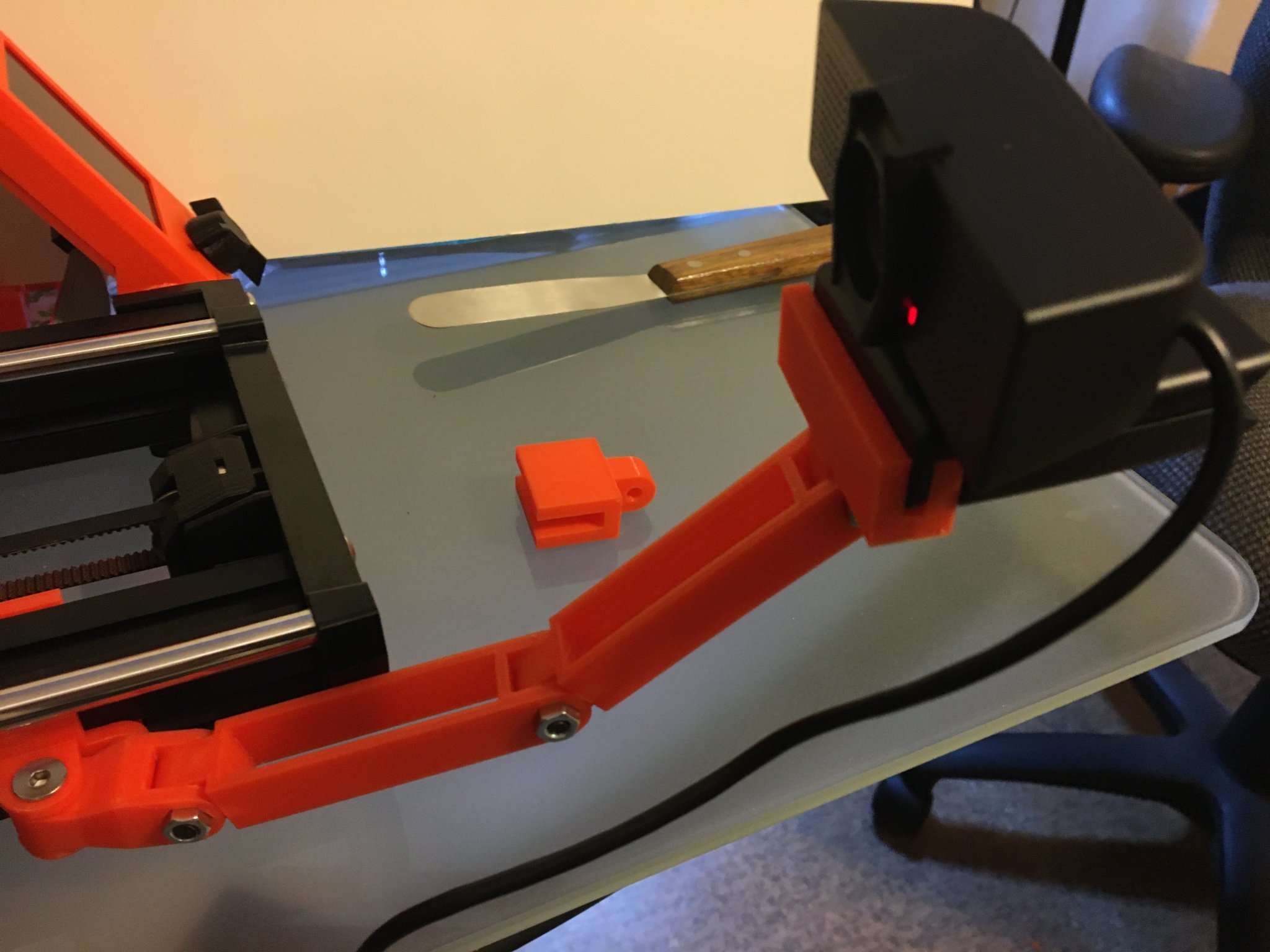 Giá đỡ camera Prusa Mini với thiết kế cải tiến