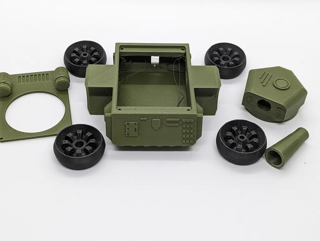 Xe tăng điều khiển từ xa với động cơ servo và ESP8266