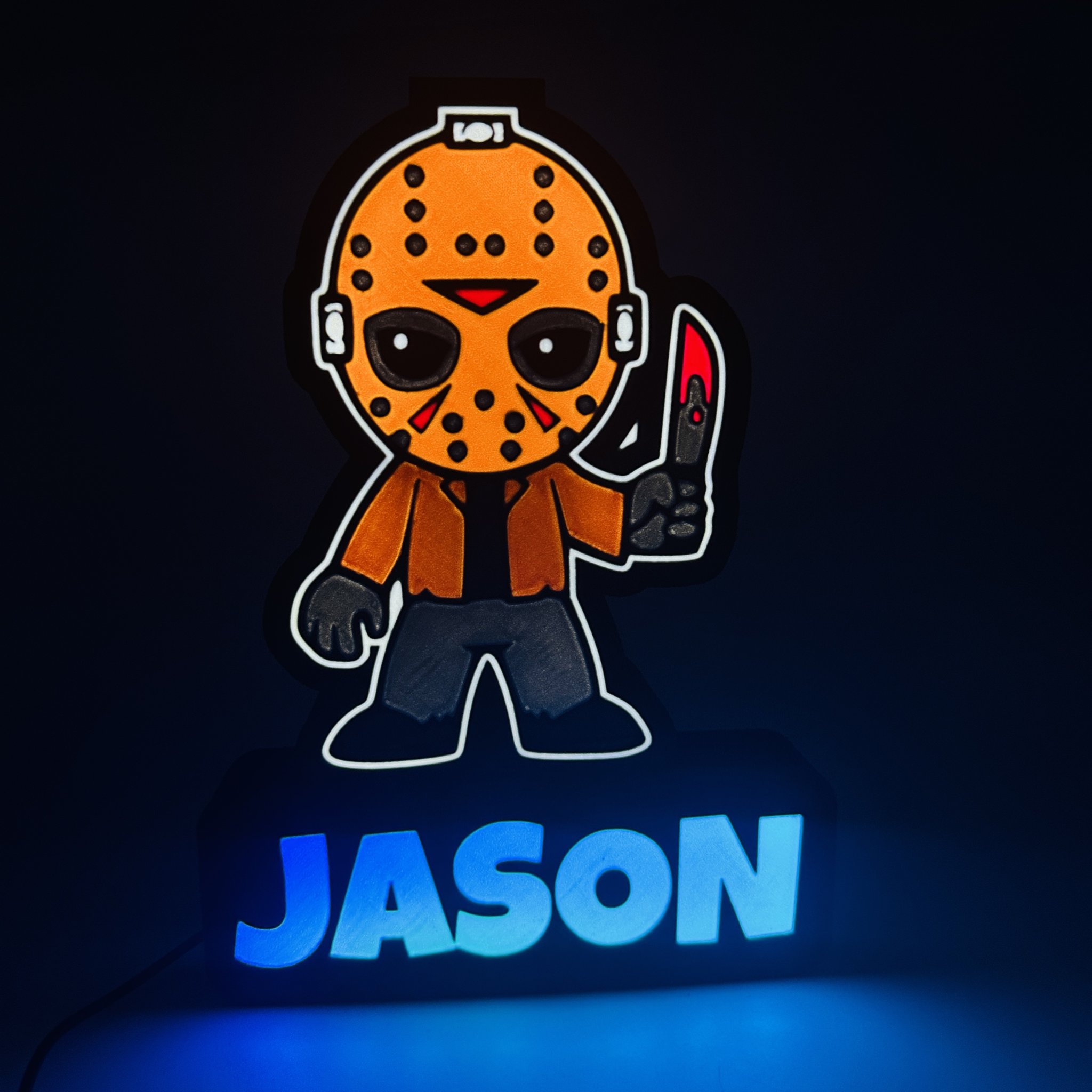 Đèn LED Jason Voorhees trang trí cho không gian kinh dị