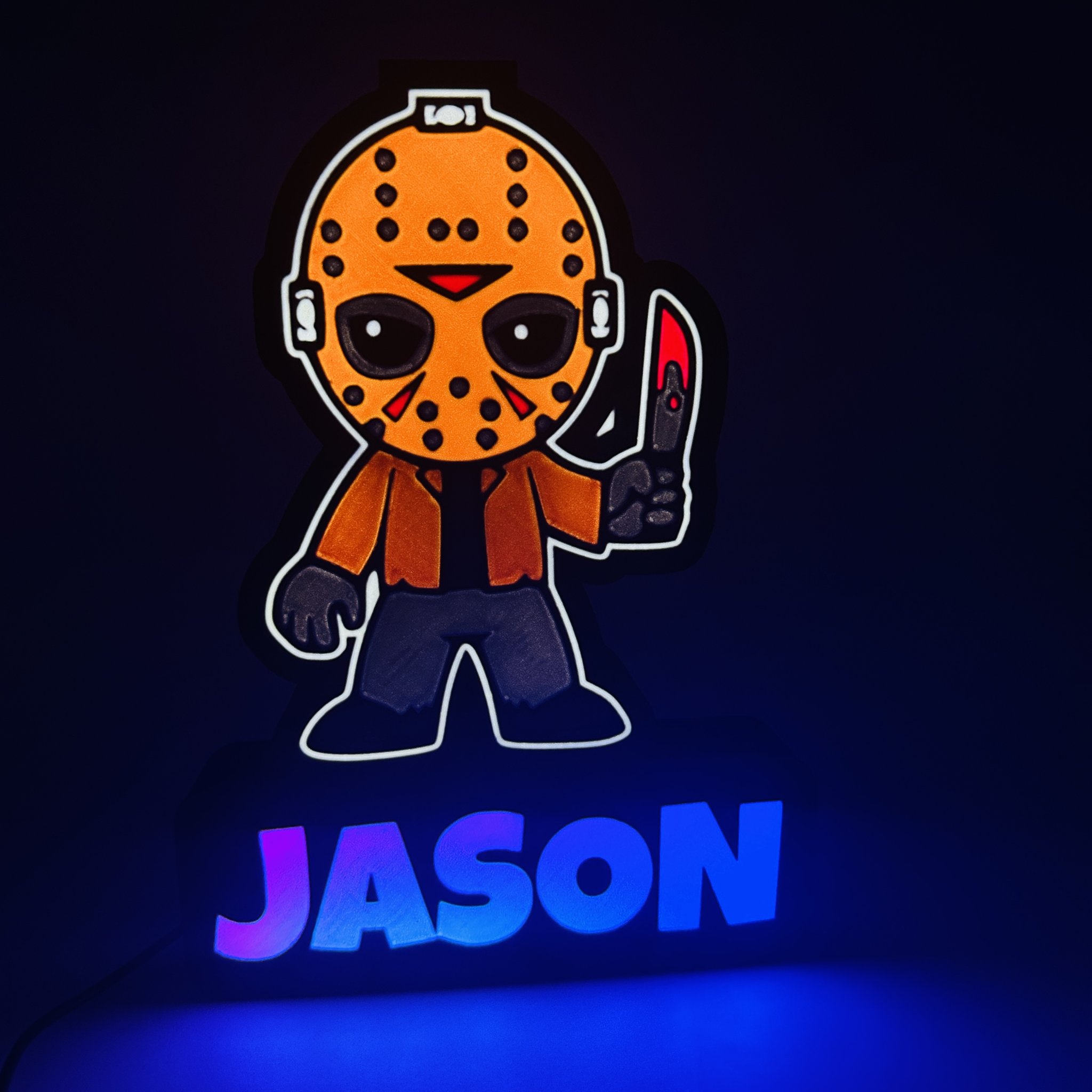 Đèn LED Jason Voorhees trang trí cho không gian kinh dị