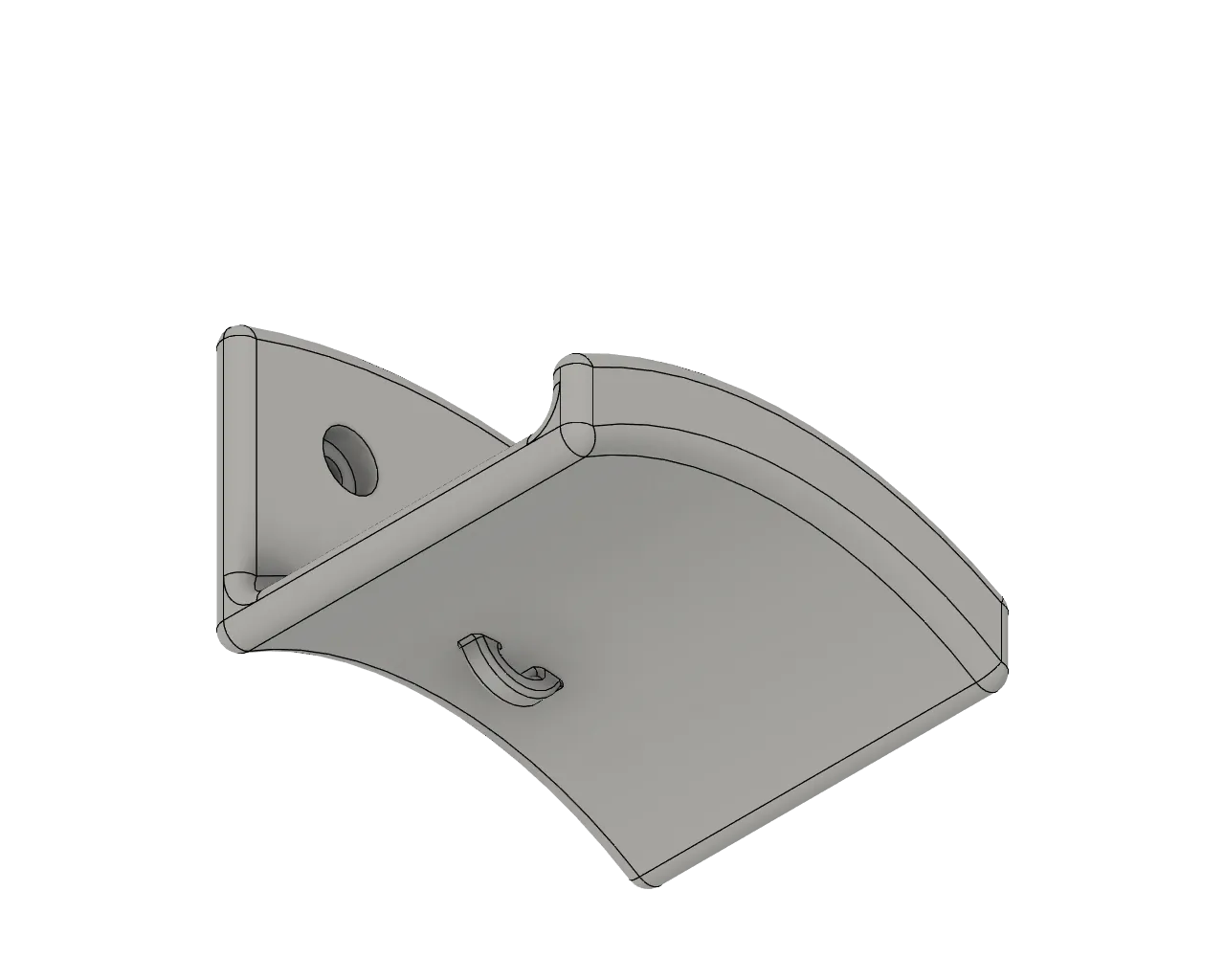 Giá treo tai nghe gắn tường với quản lý cáp