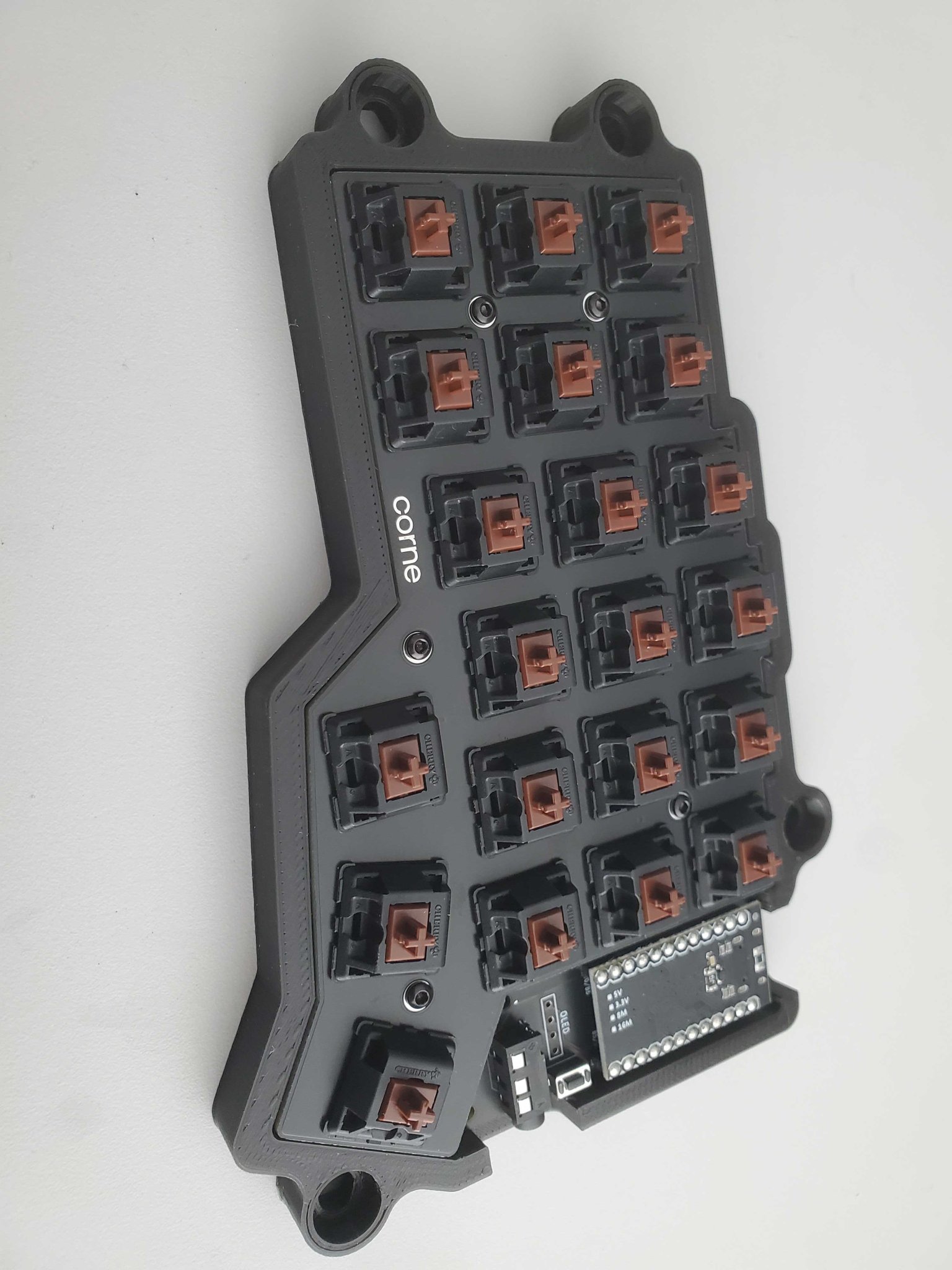 Vỏ bàn phím Corne Low case - Bao gồm chân đỡ