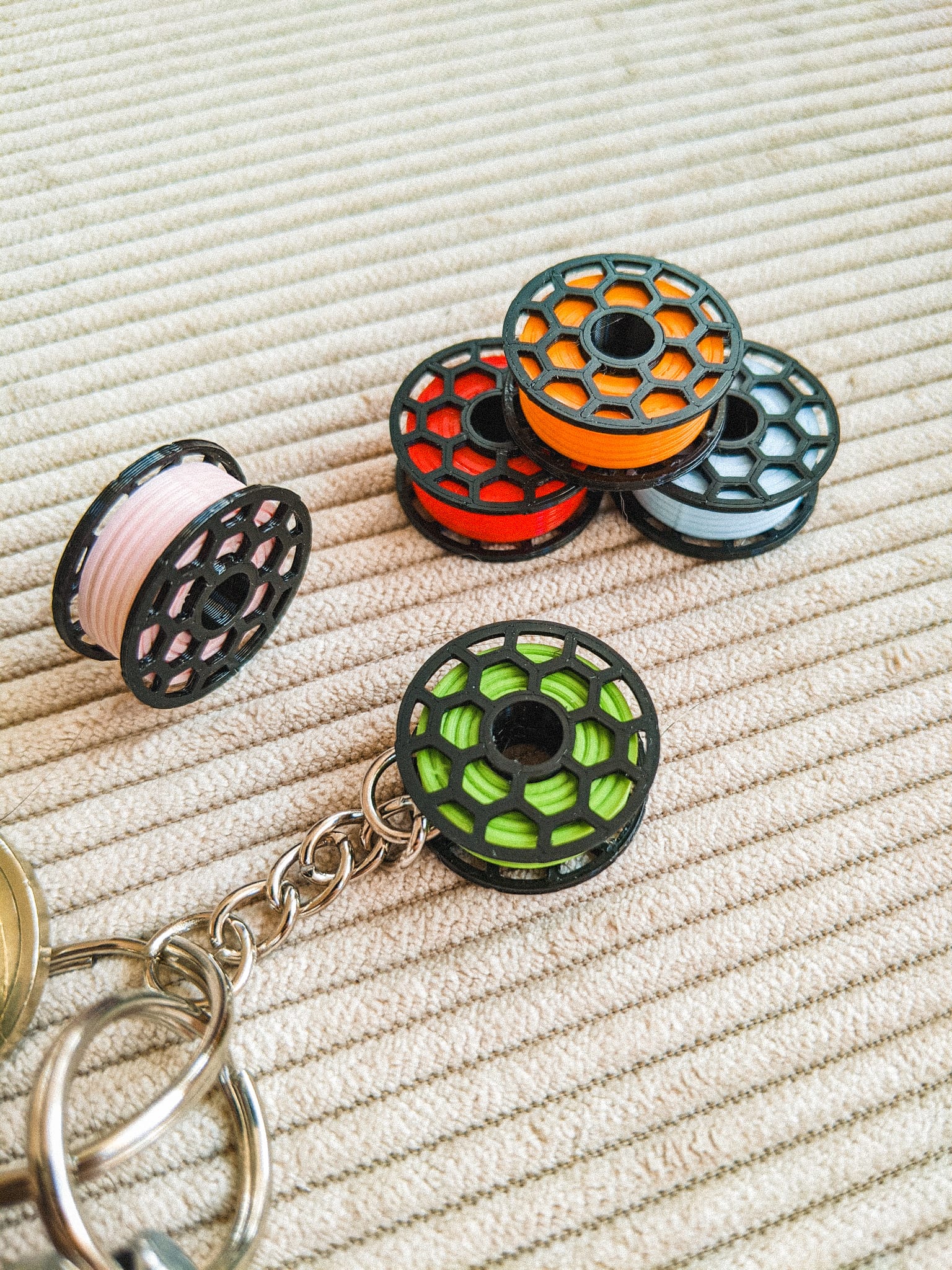 Móc khóa cuộn filament hình lục giác