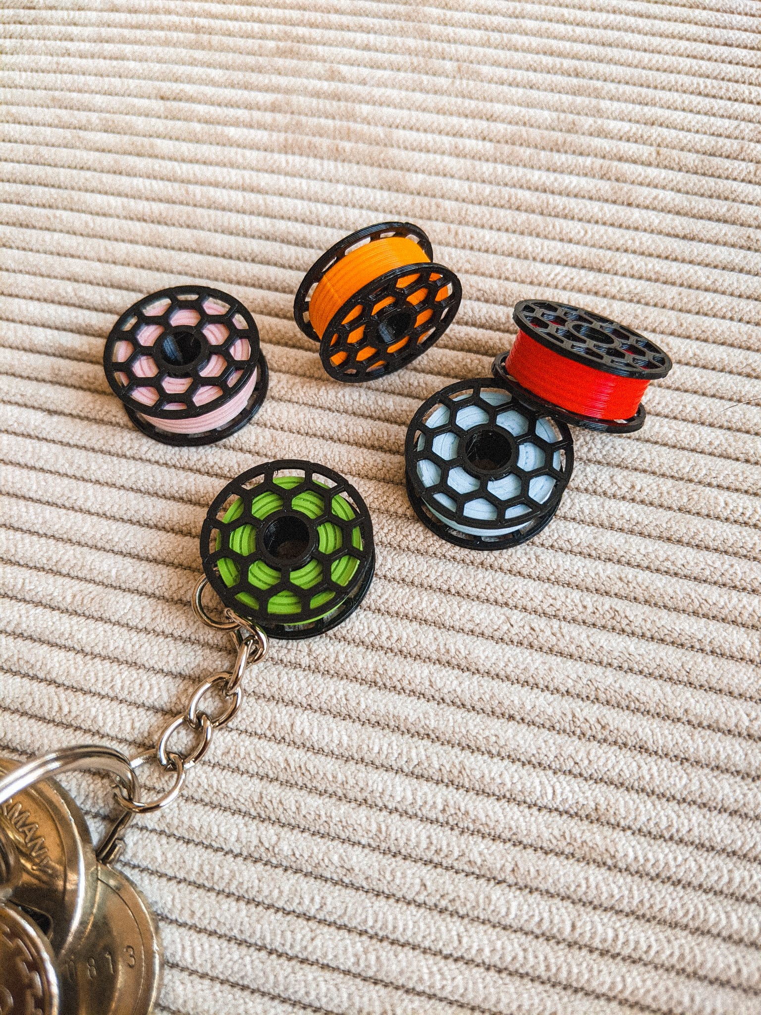 Móc khóa cuộn filament hình lục giác