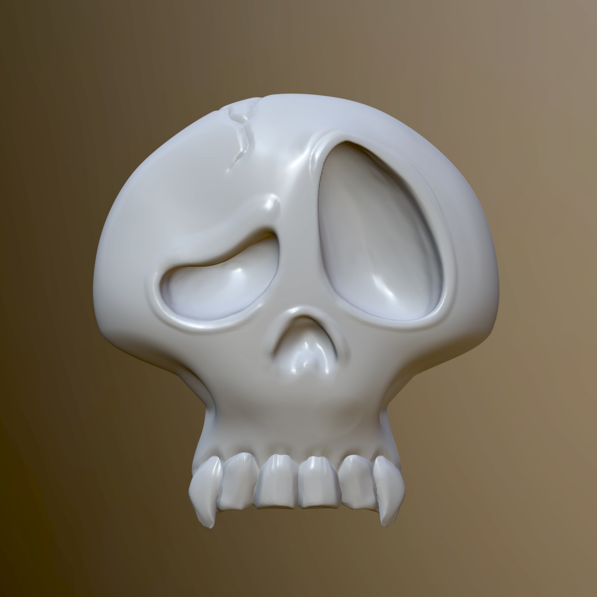 **Hộp sọ điêu khắc phong cách Sus không cần hỗ trợ**