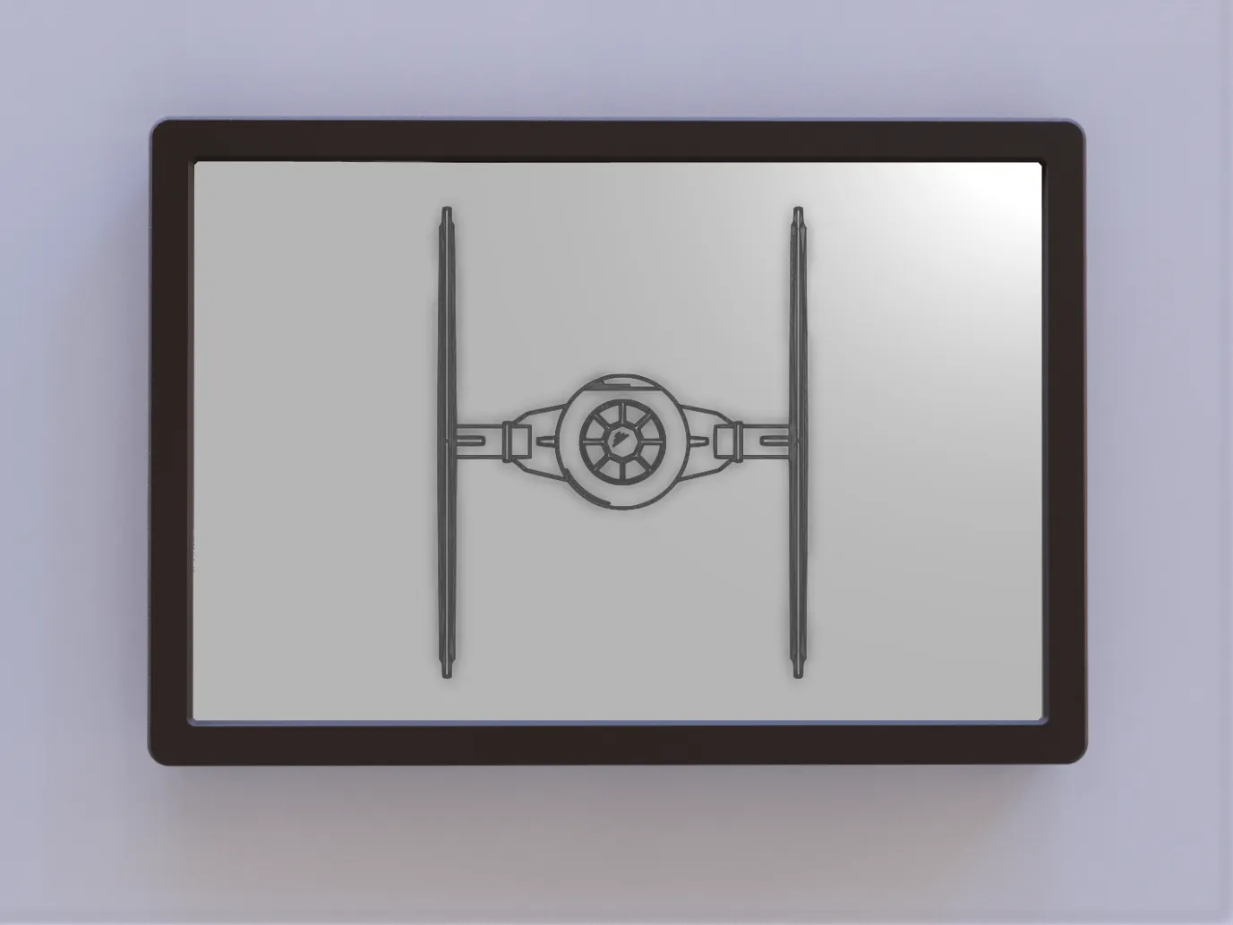 Nghệ thuật tường TIE Fighter trong Star Wars