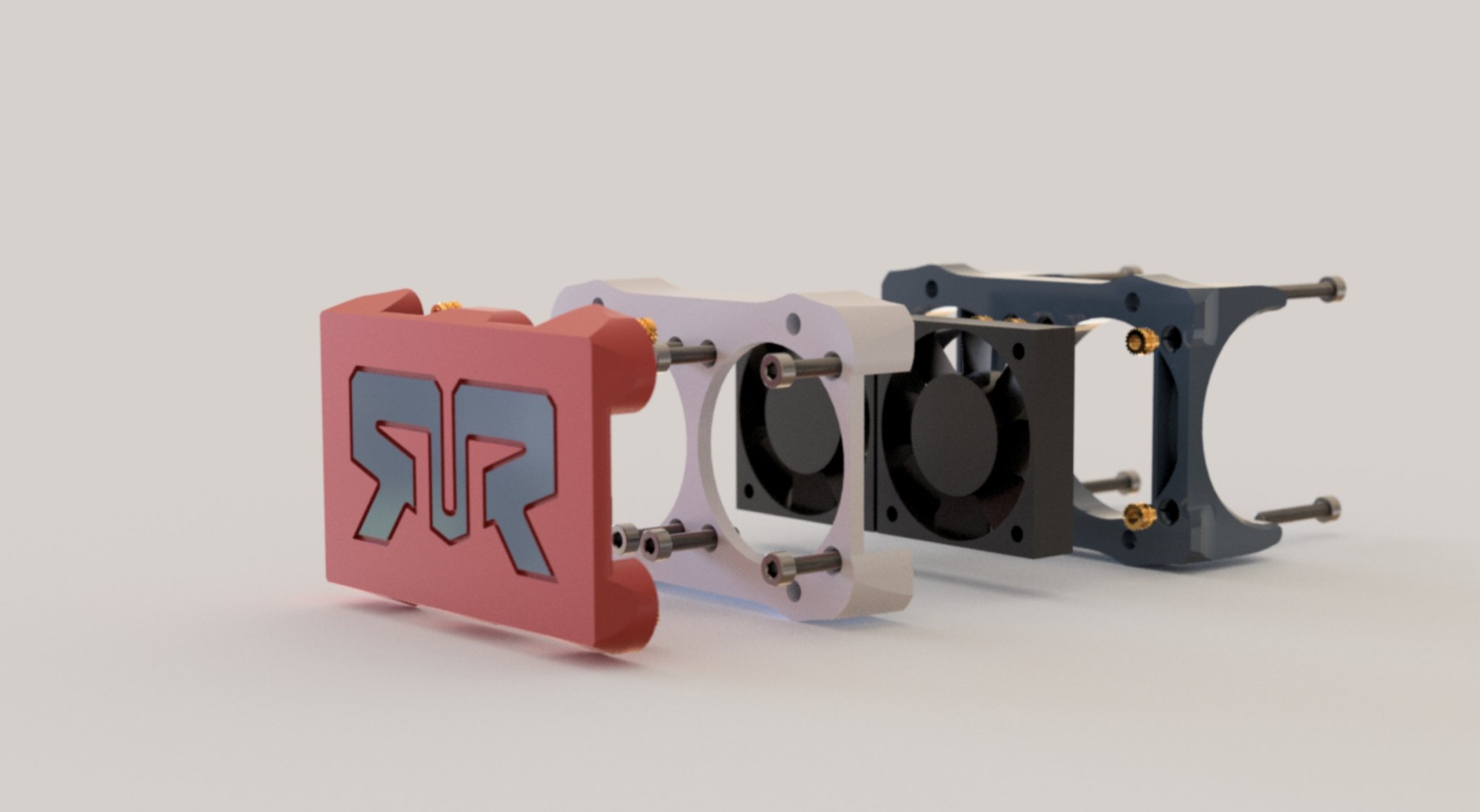 Giá đỡ quạt đôi cho động cơ ARRMA 40mm - 4010 & 4020