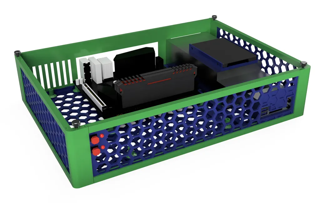 Vỏ máy tính mỏng cho bo mạch chủ MATX