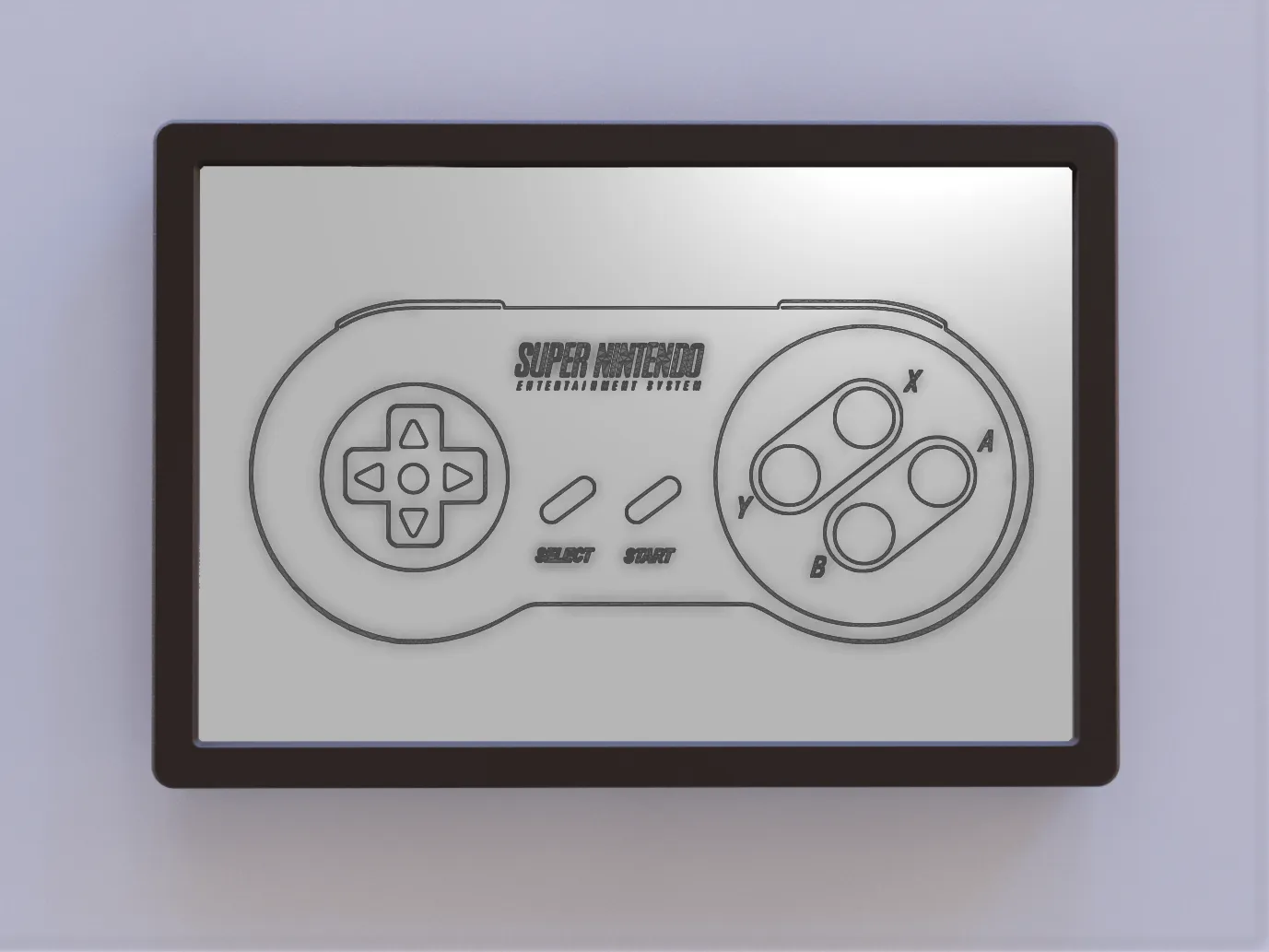 Nghệ thuật tường hình tay cầm Super Nintendo