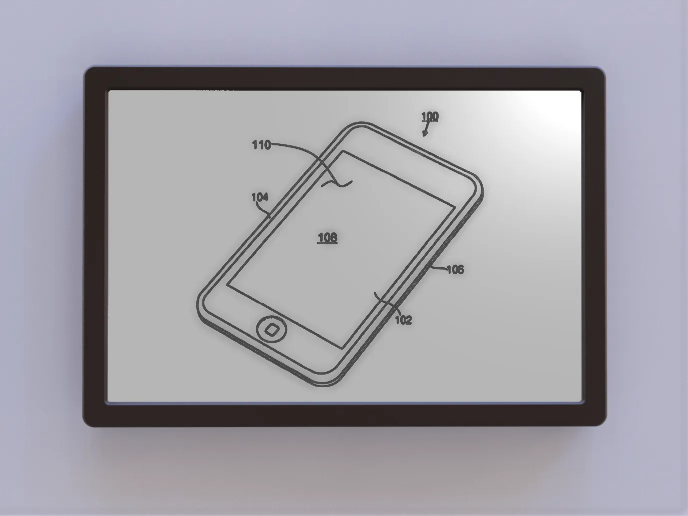 Hình vẽ bản quyền iPhone của Apple