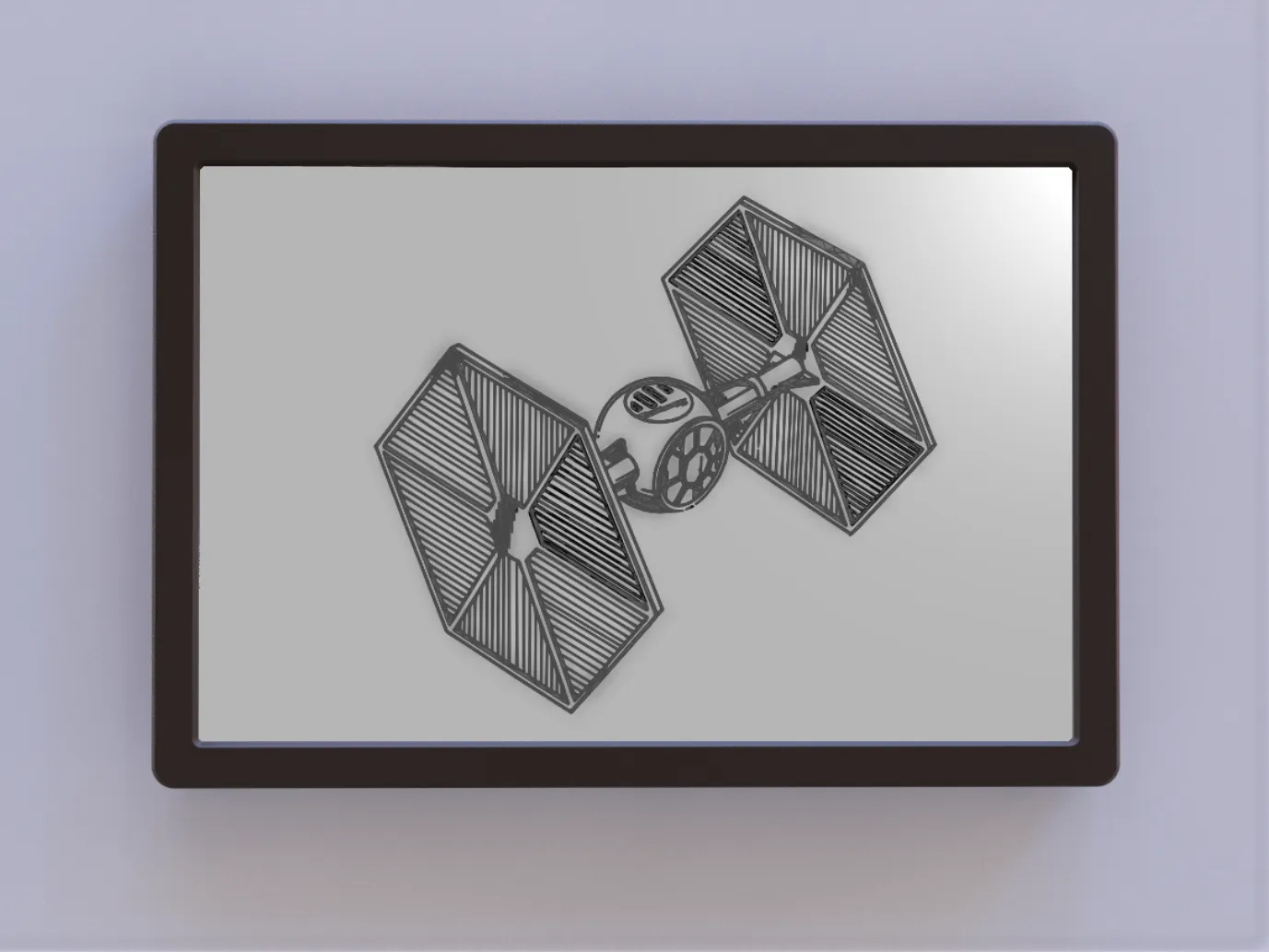 Bản vẽ sáng chế TIE Fighter trong Star Wars