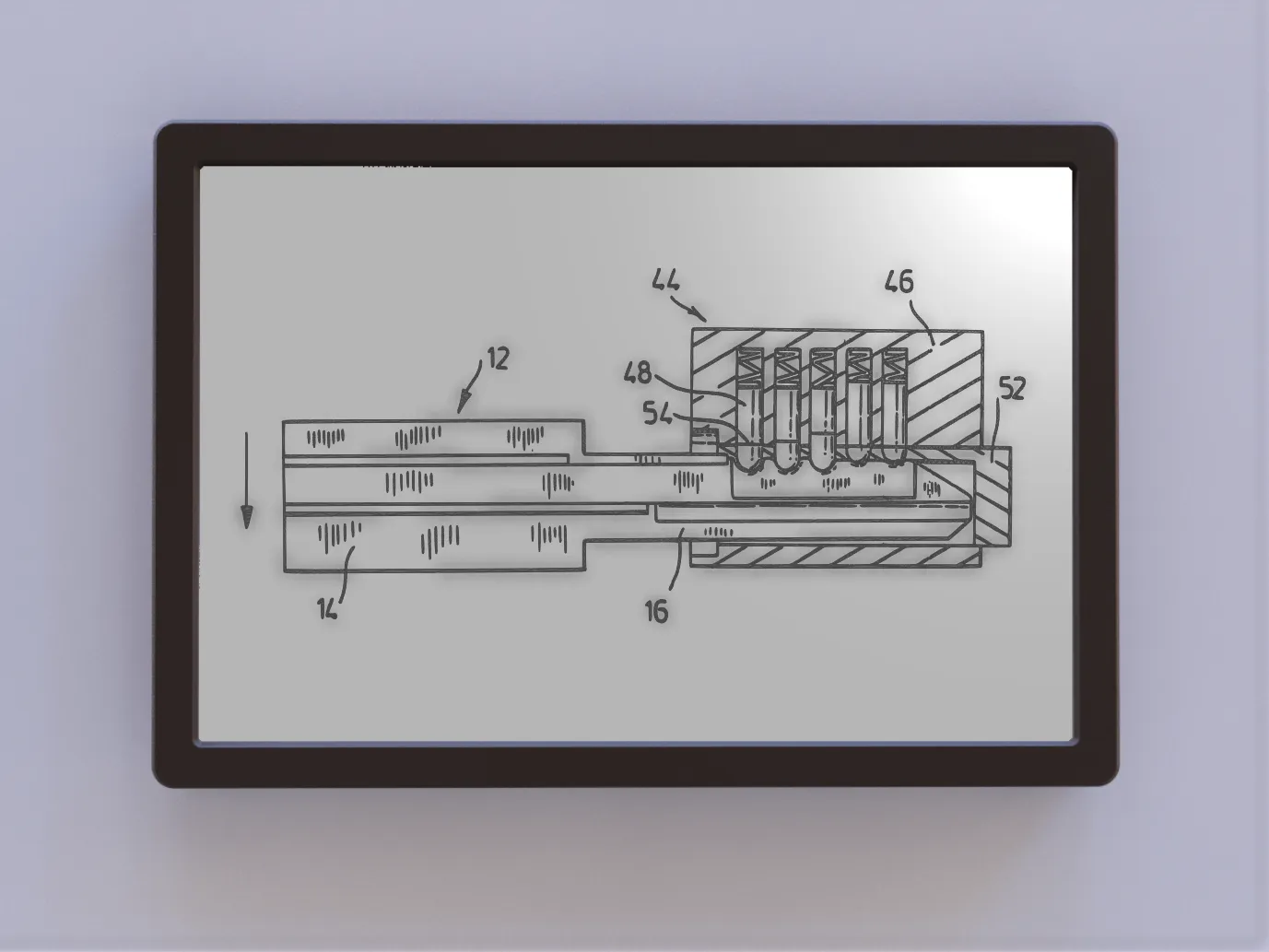 **Bản vẽ sáng chế cho xi lanh khóa**