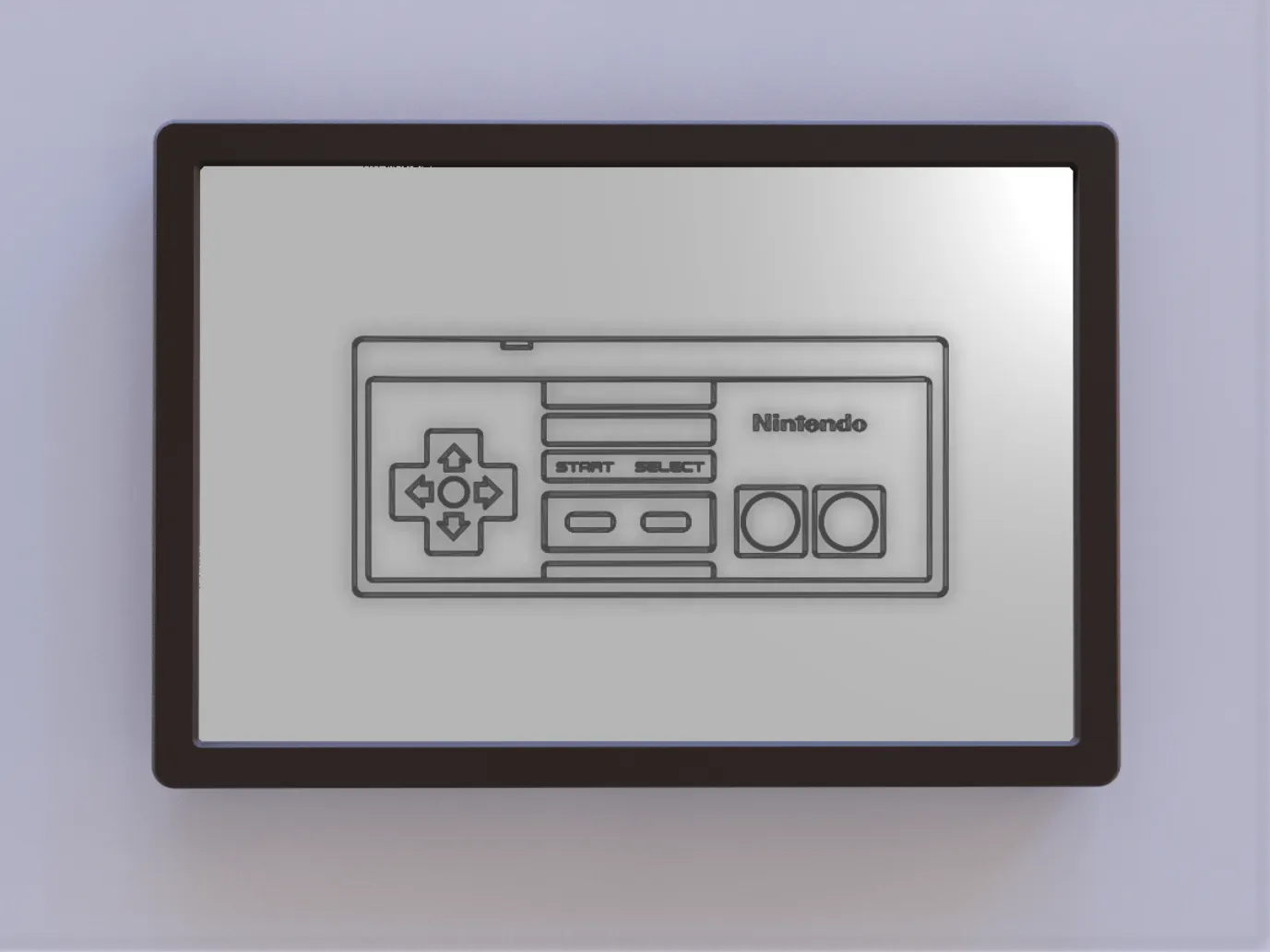 Nghệ thuật điều khiển NES với khung treo tường