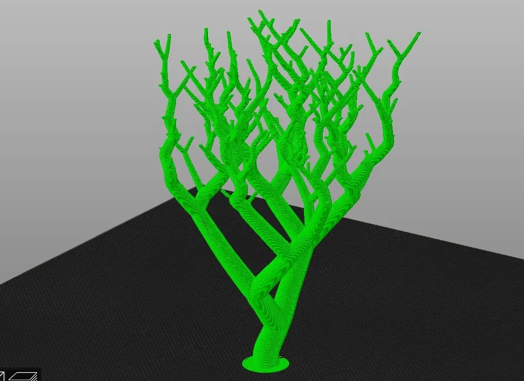 Cây trái tim với hỗ trợ hữu cơ đan xen