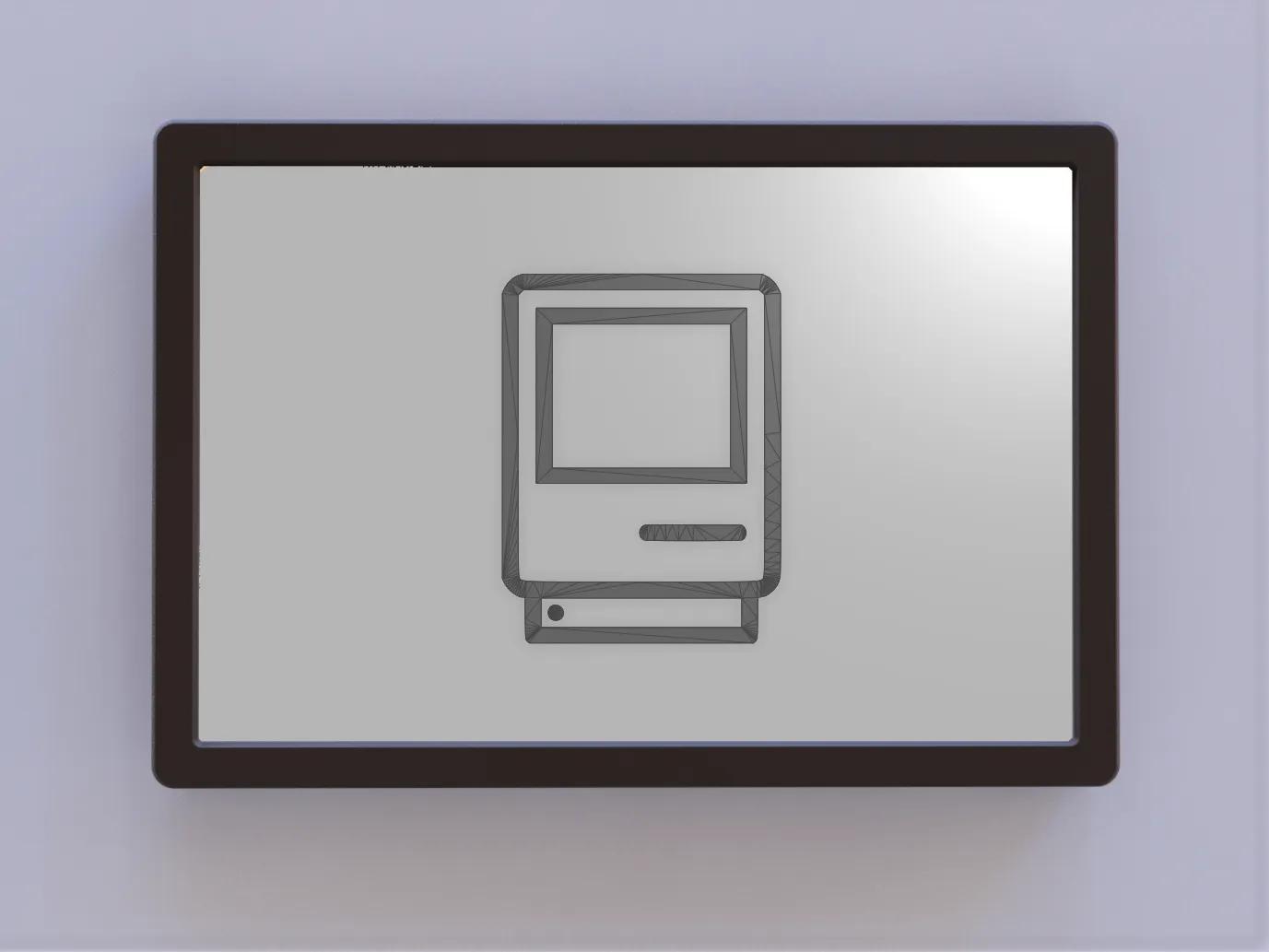 Nghệ thuật biểu tượng Macintosh đơn giản trong thiết kế 2D