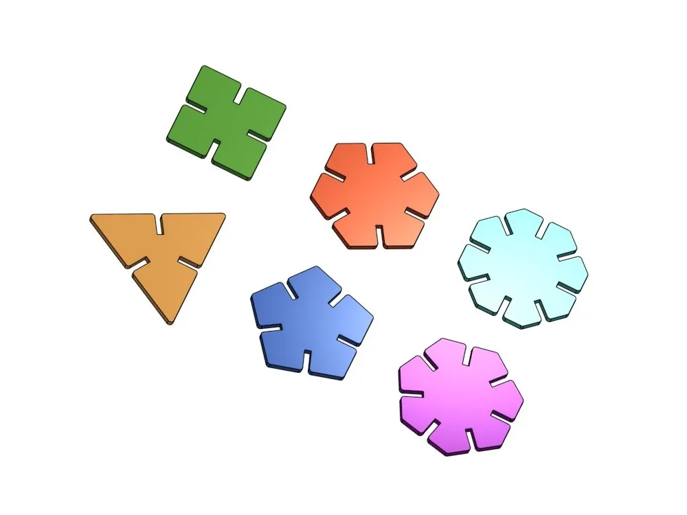 Xây dựng hình khối hình học thú vị cho trẻ em