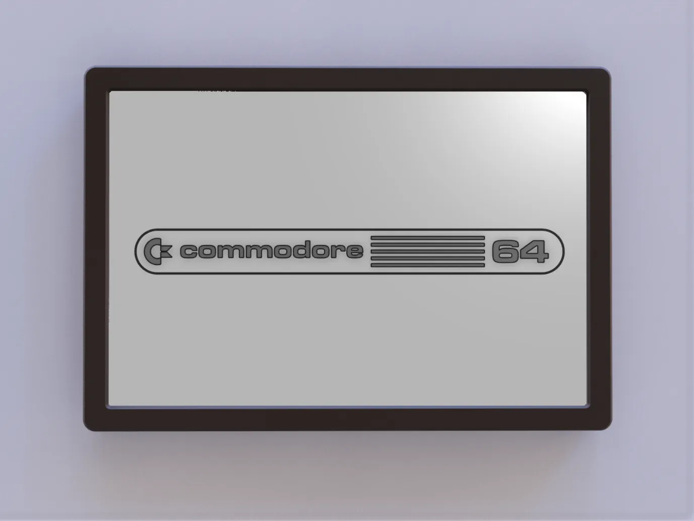 Nghệ thuật biểu trưng Commodore 64 dành cho vỏ máy