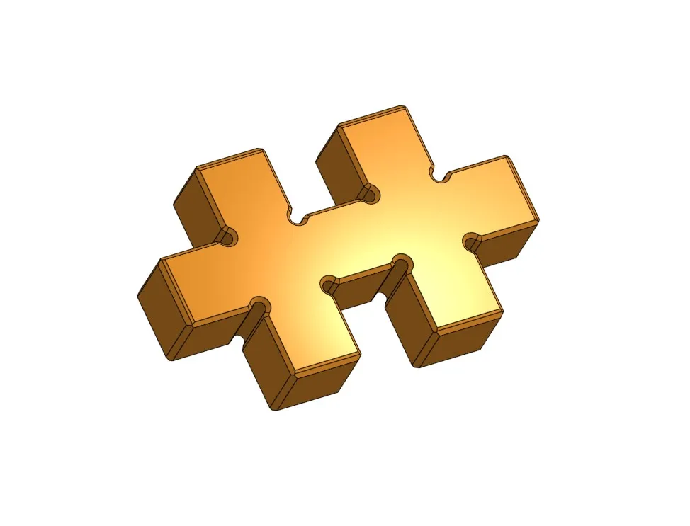 Khối ghép hình đa năng cho mô hình 2D và 3D