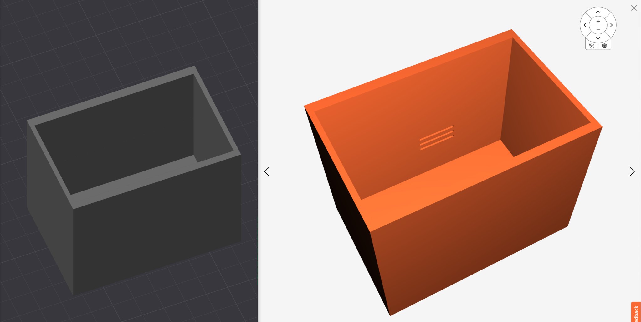 Giá đỡ điều khiển TV không có rãnh bên trong