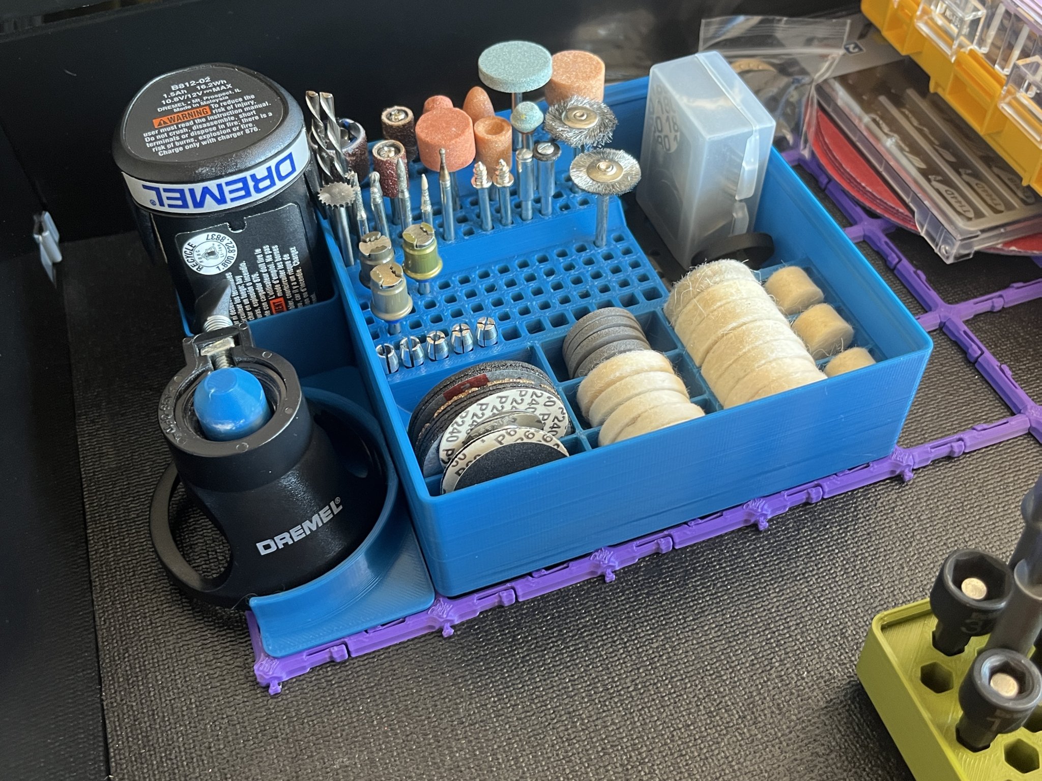 Giá đỡ tổ chức bộ dụng cụ Dremel Gridfinity