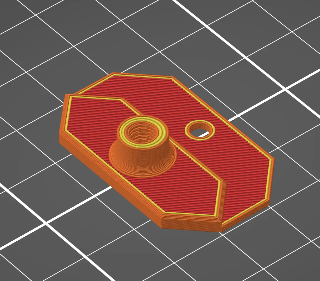 Đầu cắm cạnh cho ống PTFE PC4-M5 trong Enclosure Prusa Original