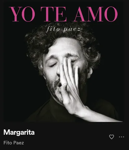 Móc khóa Margarita của Fito Paez