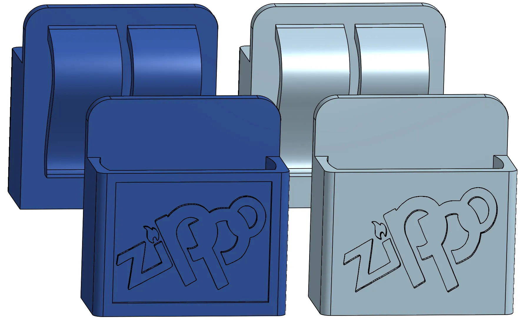 Giá đỡ bật lửa Zippo với kẹp và trang trí độc đáo