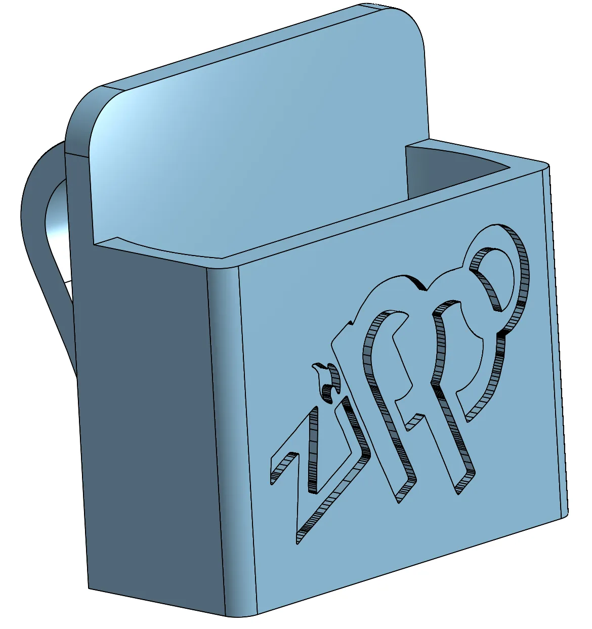 Giá đỡ bật lửa Zippo với kẹp và trang trí độc đáo