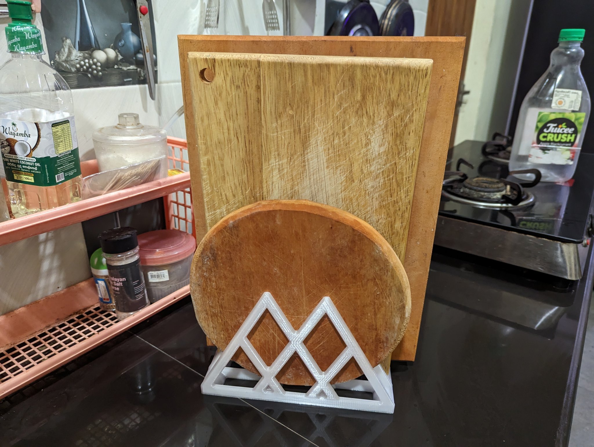 Giá đỡ thớt cho 3 thớt cắt trong bếp