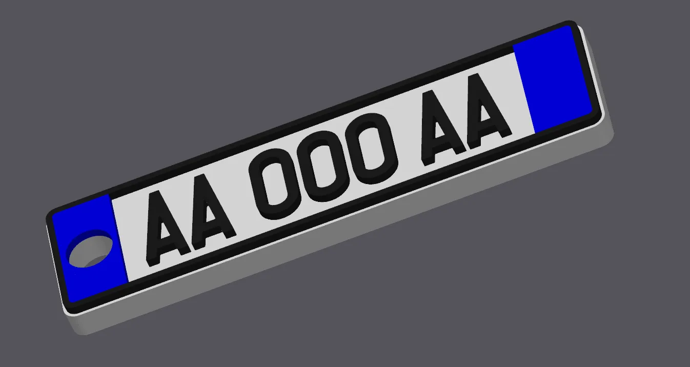 Móc chìa khóa biển số xe Ý