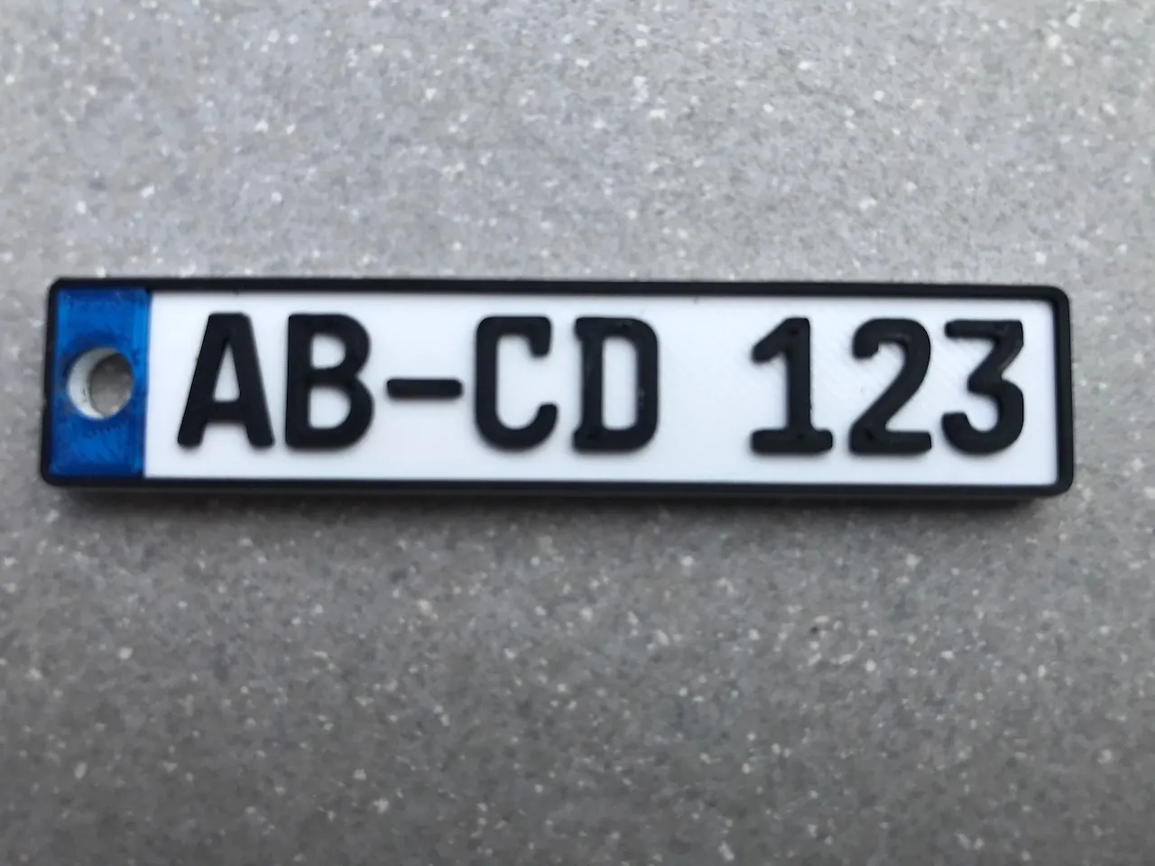 Móc chìa khóa biển số xe từ quốc gia EU