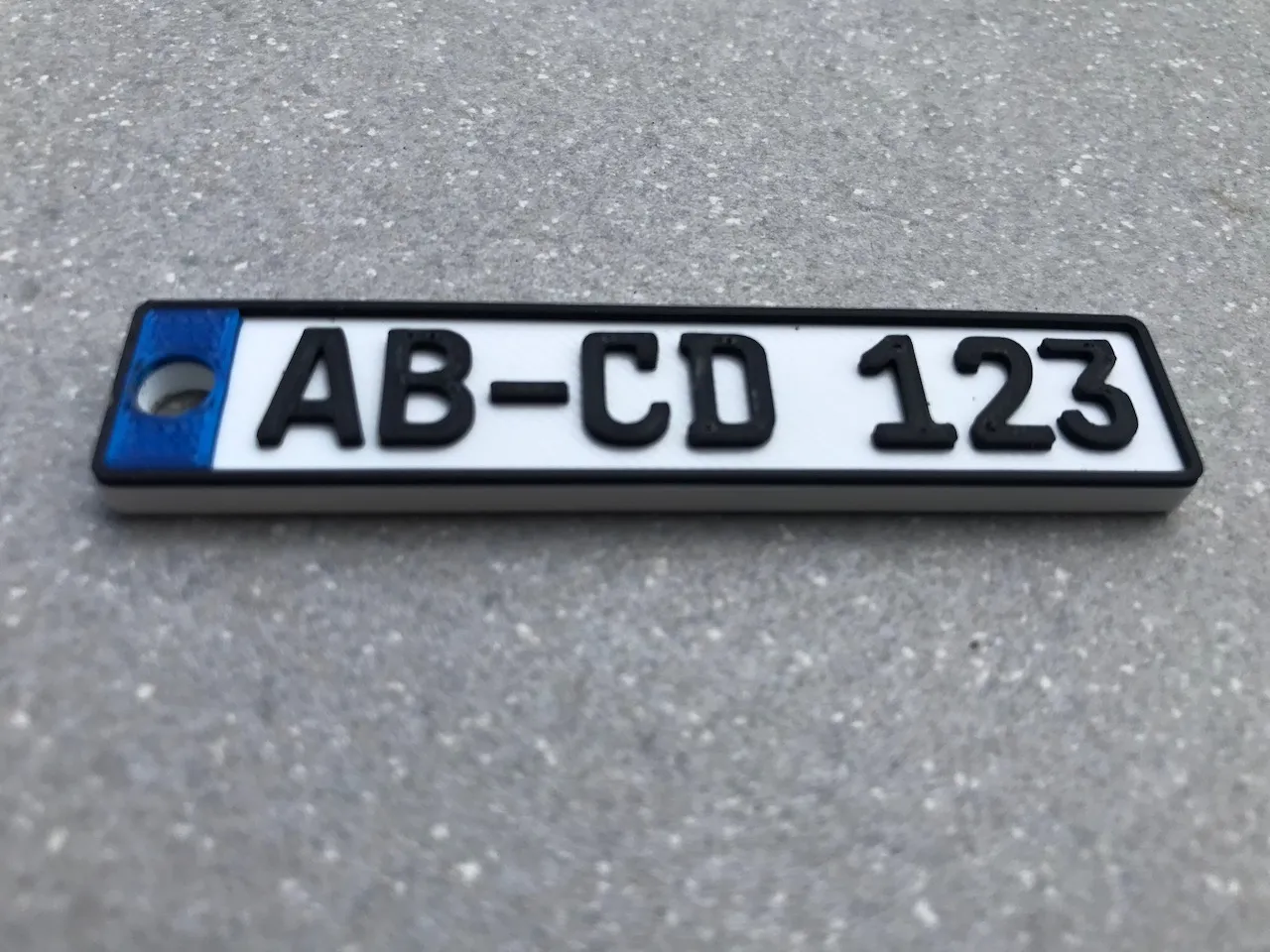 Móc chìa khóa biển số xe từ quốc gia EU