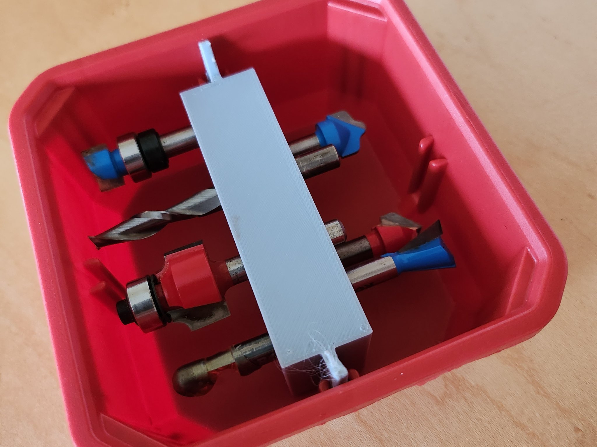 Giá đỡ bit router 1/4" cho tổ chức Packout kiểu thấp