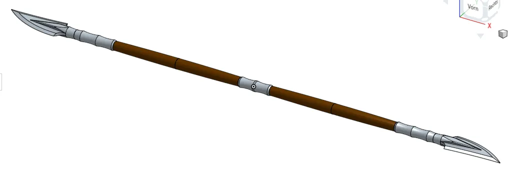 Vũ khí kỳ lạ Zweililien với hai lưỡi kiếm