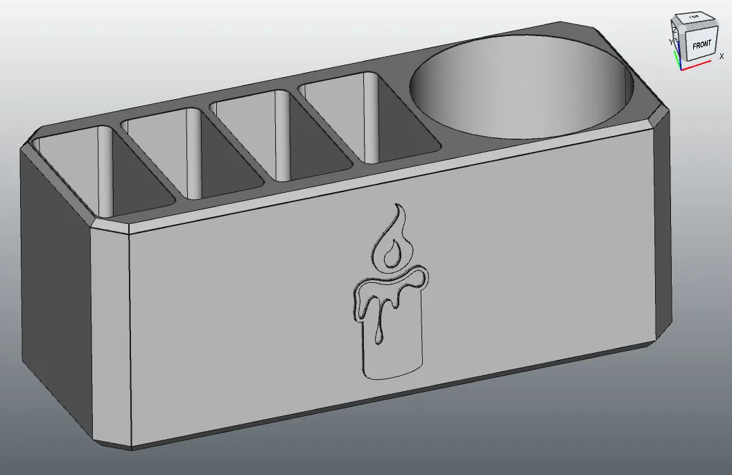 Giá đỡ bật lửa thuốc lá HCW/HSW với file FreeCAD
