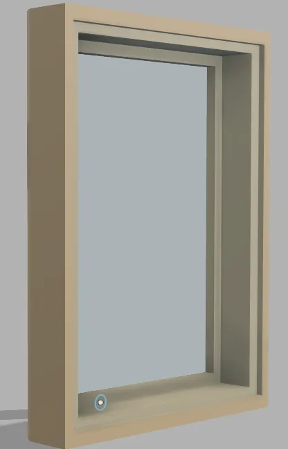 Khung ảnh Lithophane kích thước 10.5x15.2 cm với nắp sau