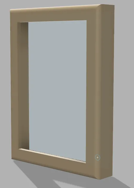 Khung ảnh Lithophane kích thước 10.5x15.2 cm với nắp sau