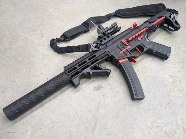 Bộ mở rộng nòng / giảm thanh giả cho súng trường PDW 9mm King ...