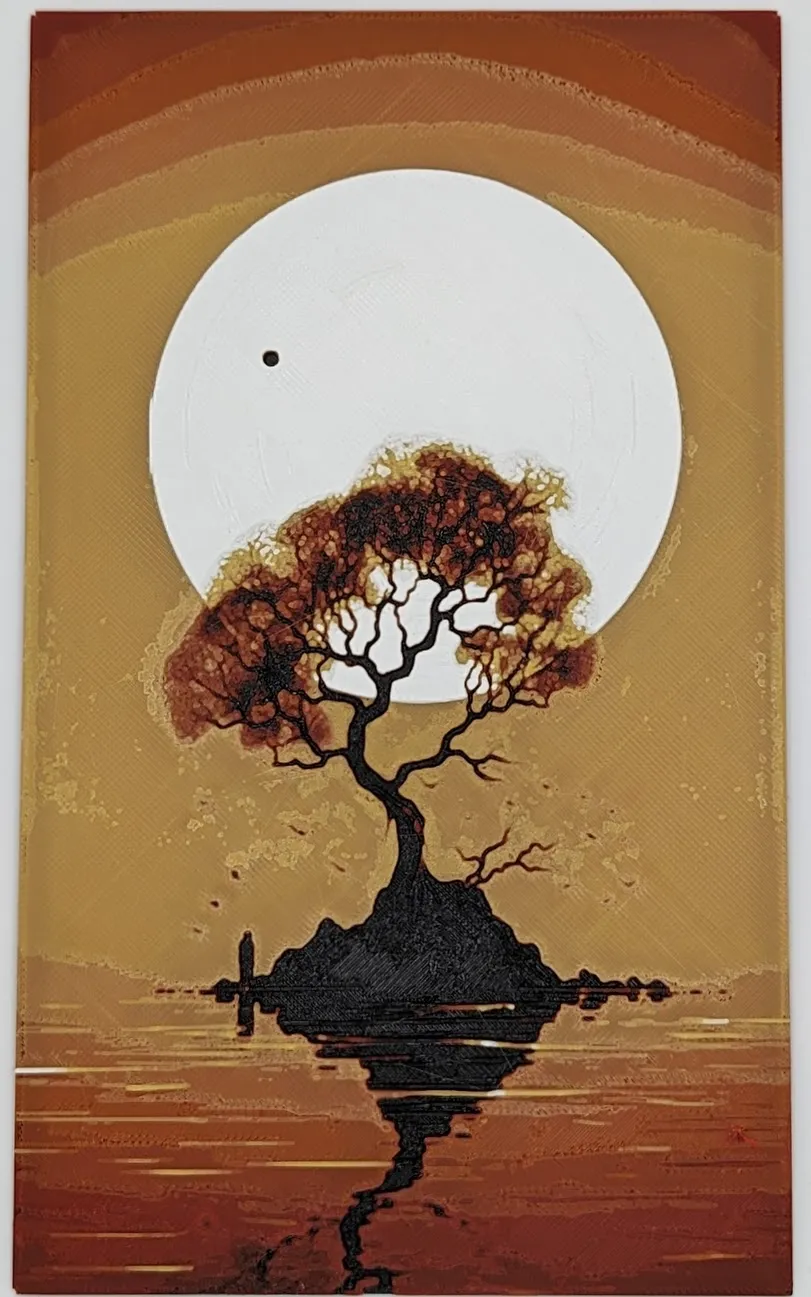 Hòn đảo đẹp vào lúc hoàng hôn - HueForge