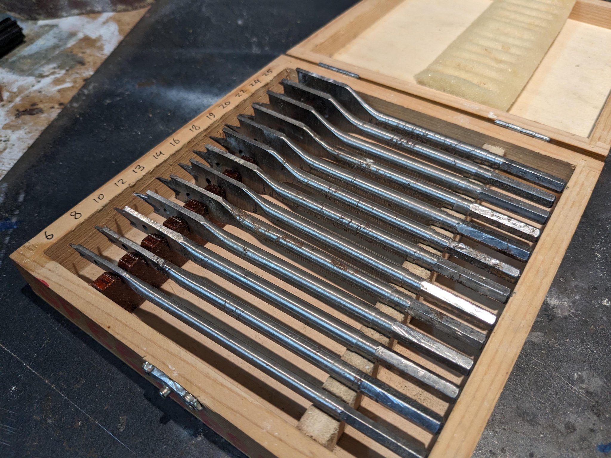 Bộ mũi khoan spade 13 chiếc thay thế cho inlay