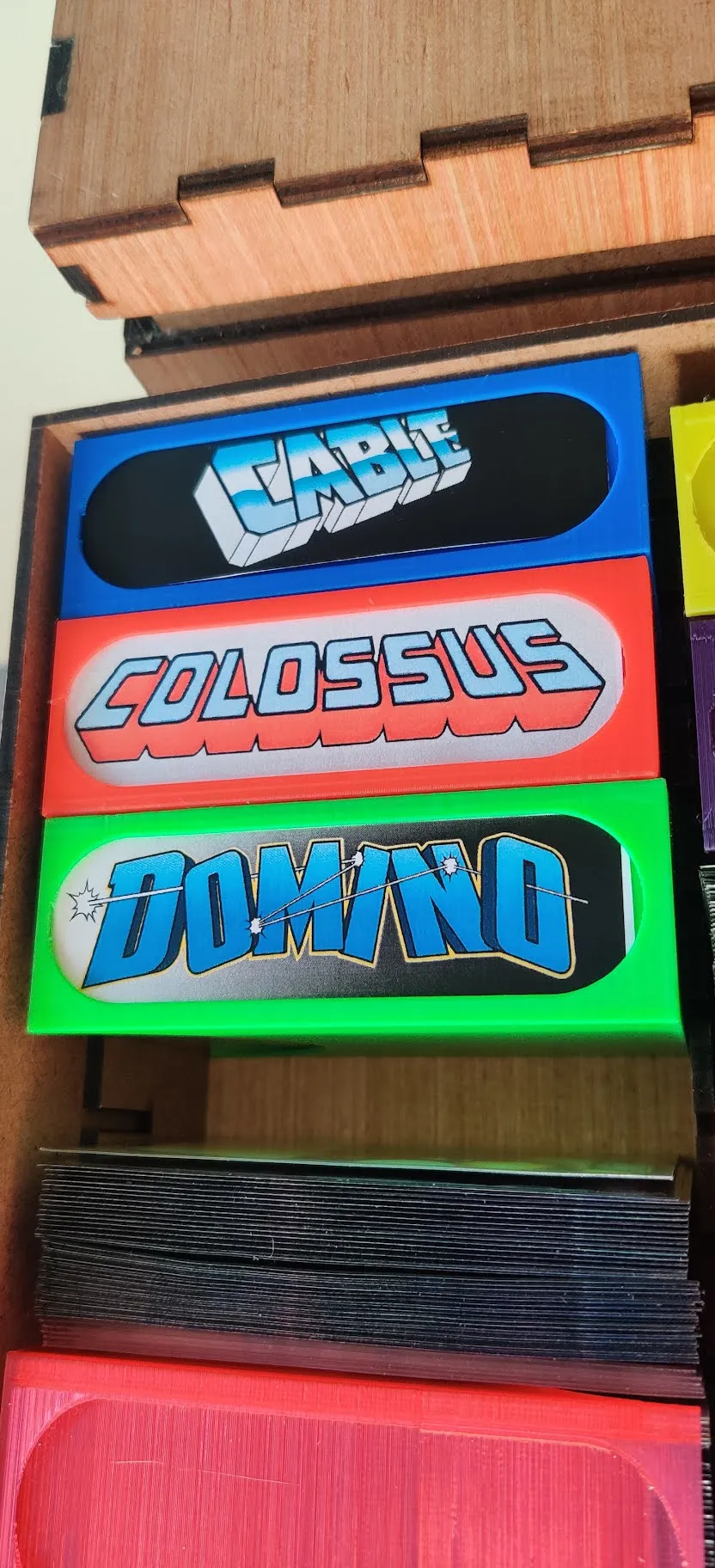 Hộp nhân vật Marvel Champions cho thẻ bài 3D