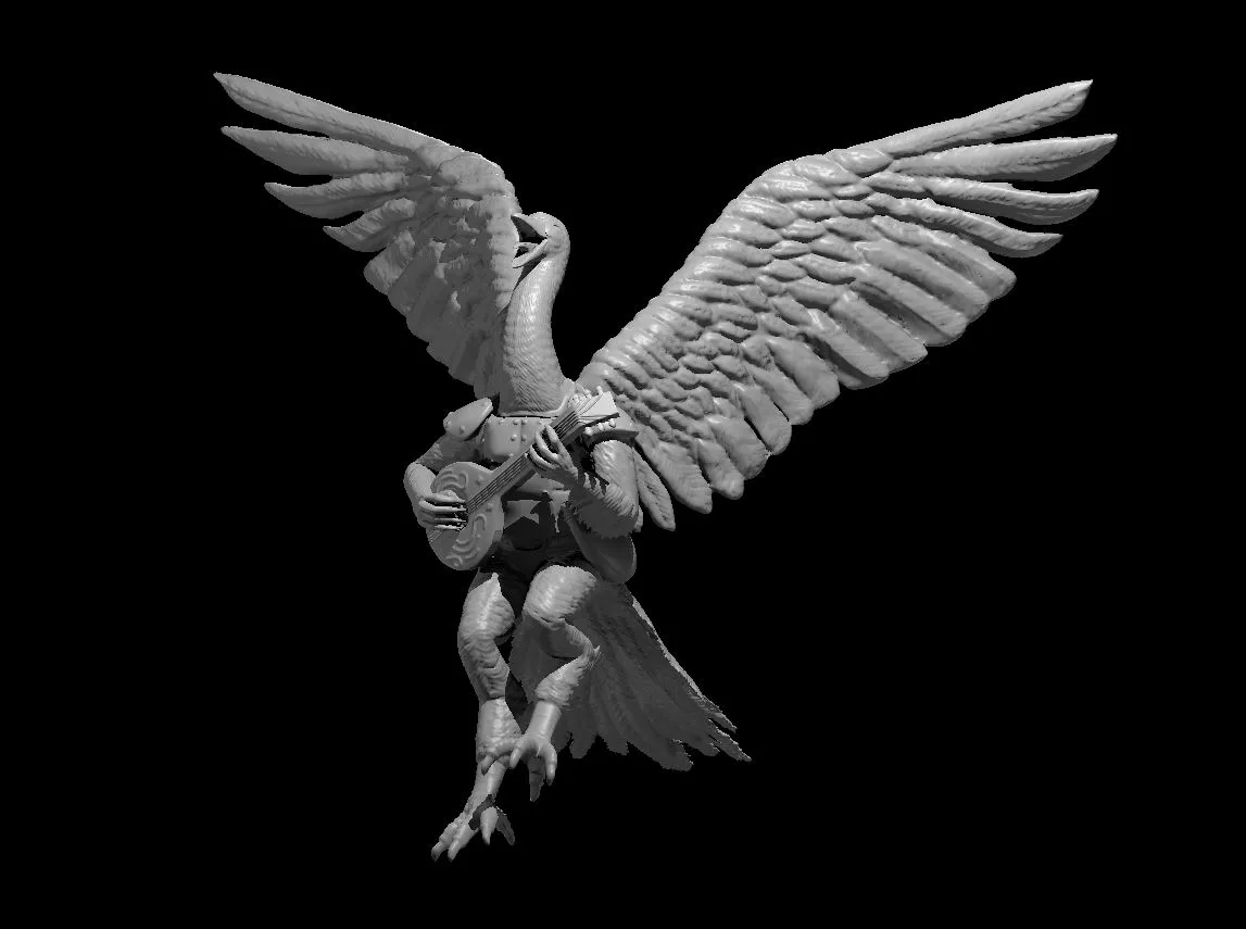 Nhân vật nhạc sĩ Aarakocra hình con ngỗng