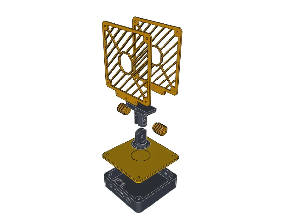 Quạt để bàn nghiêng V02 với công tắc và điều chỉnh tốc độ