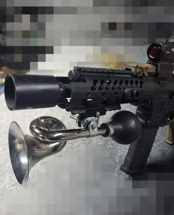 Giá đỡ kèn xe đạp gắn ray chiến thuật