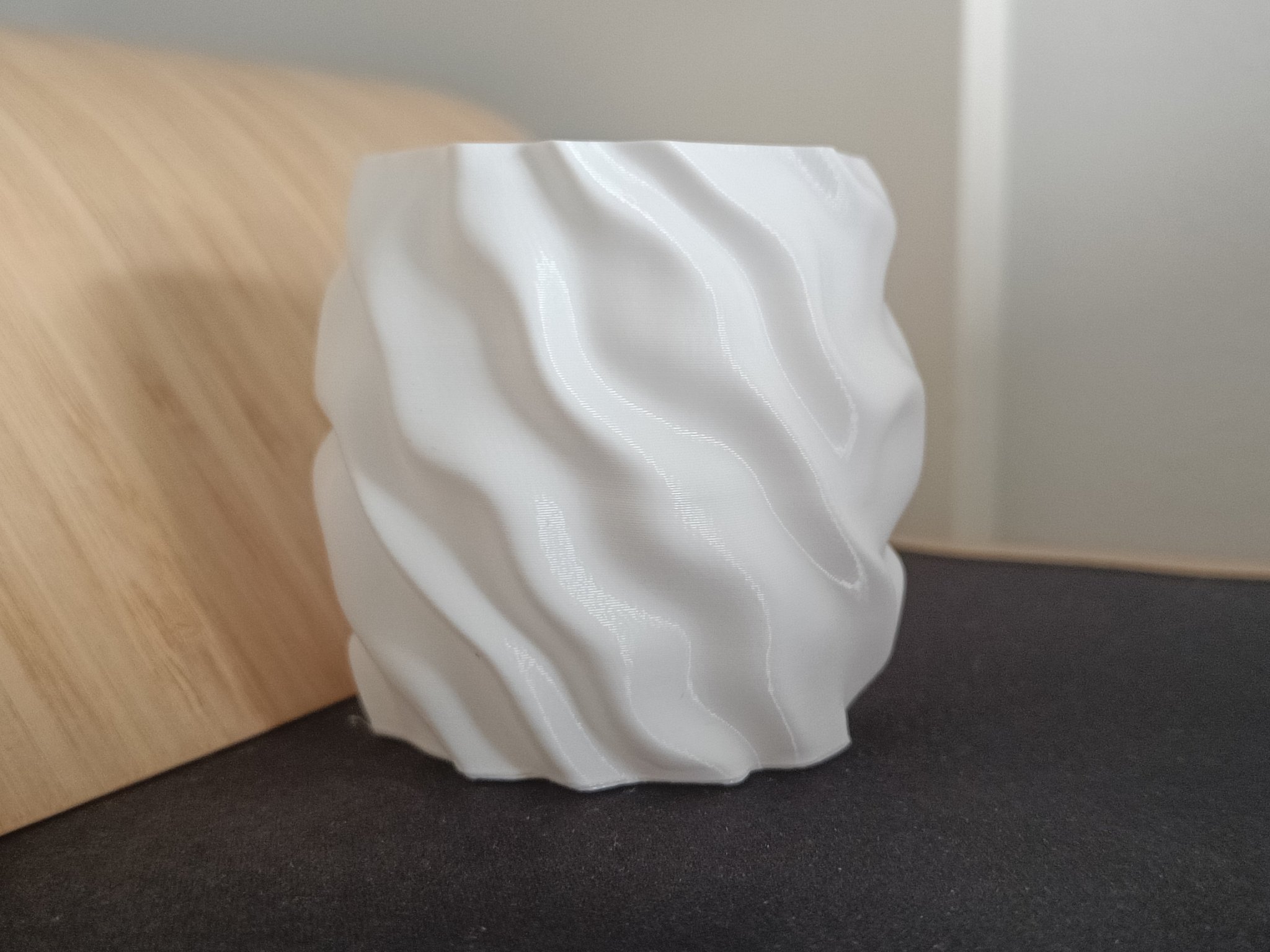 Bình hoa méo in 3D cho chế độ xoắn ốc