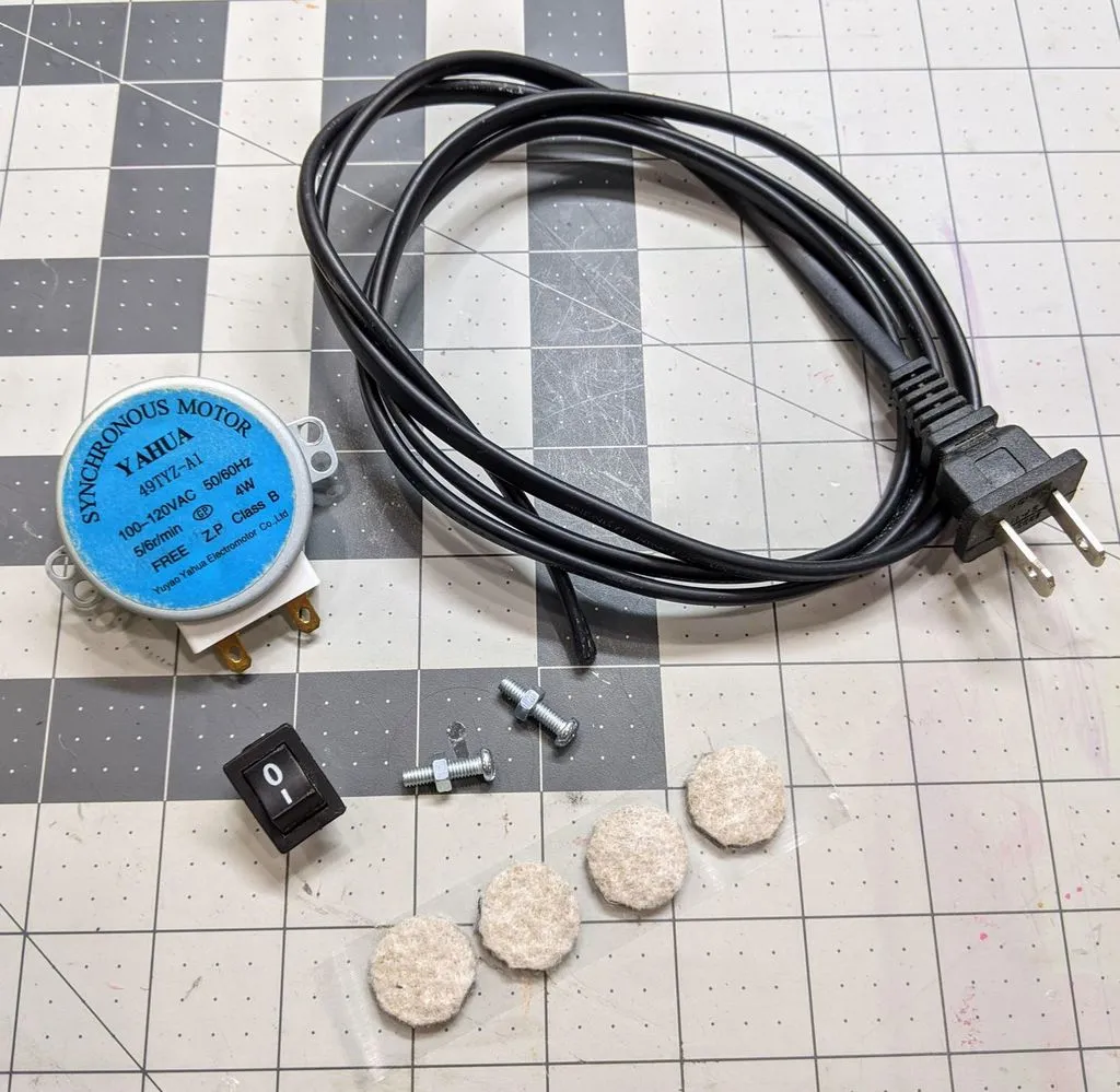 Bàn xoay động cơ DIY bằng các bộ phận in 3D