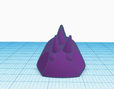 Nhân vật ốc sên có khớp nối thiết kế trên Tinkercad